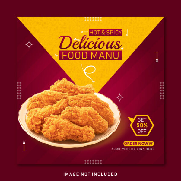 Special Delicious Food Social Media Banner Template | EPS & JPEG