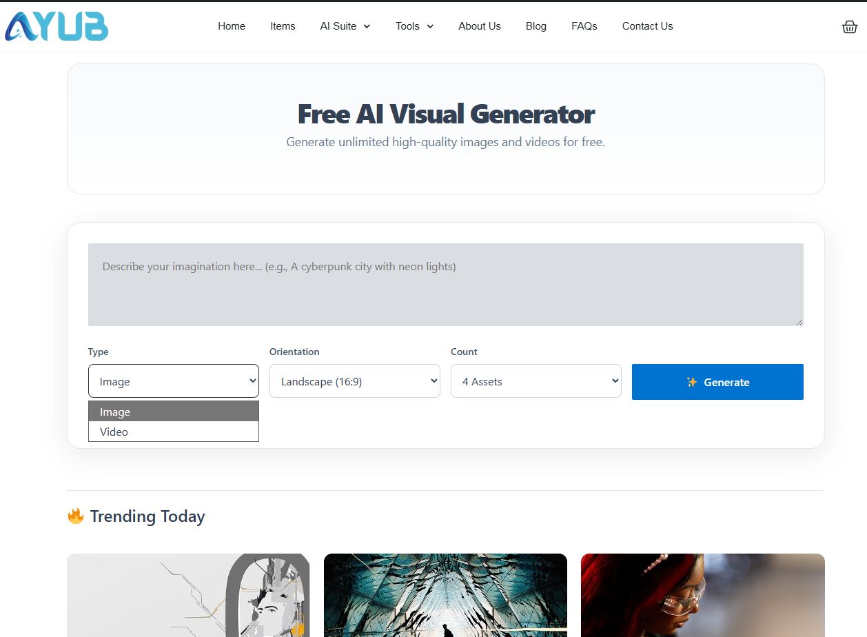 Free AI Visual Generator