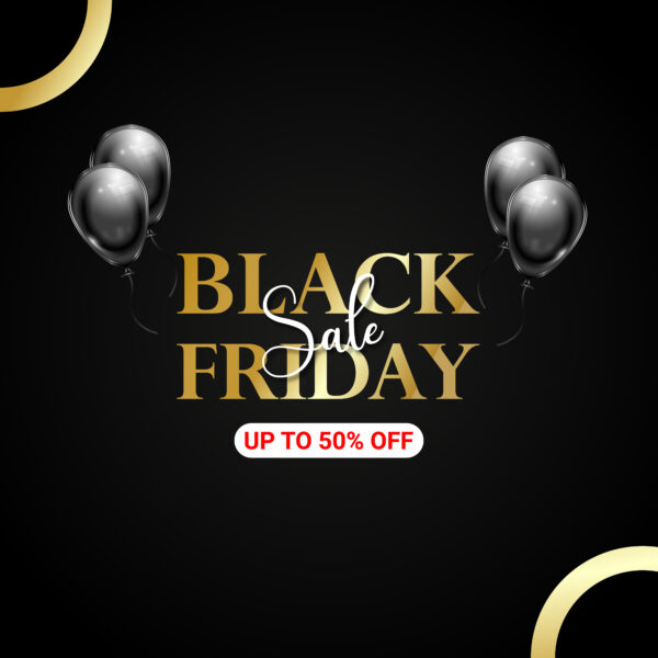 Black Friday Sale Banner Template - Up to 50% Off