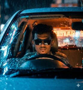 How to Create a Cinematic Night Portrait Through a Car Windshield