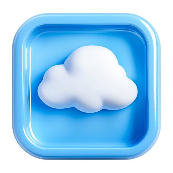 3d cloud emoji PNG