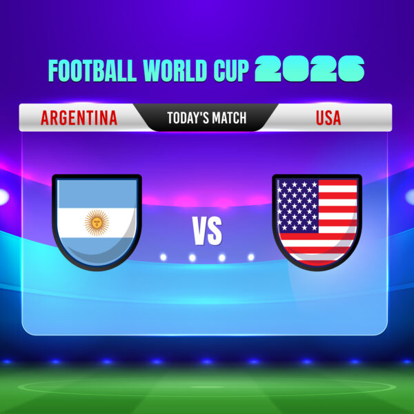 Fifa World Cup 2026 Match Day Graphic Scoreboard