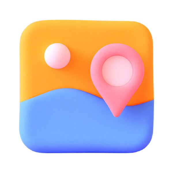 3d social media location pin icon png